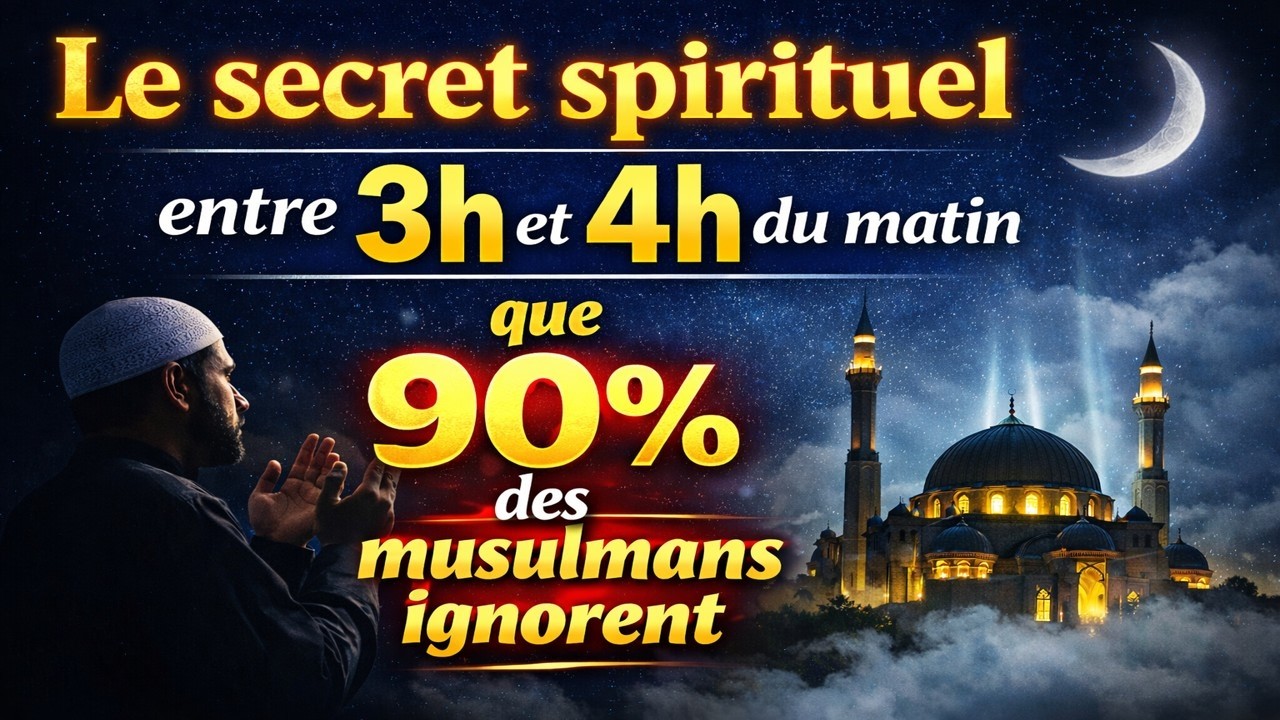 Le secret spirituel entre 3h et 4h du matin que 90% des musulmans ignorent
