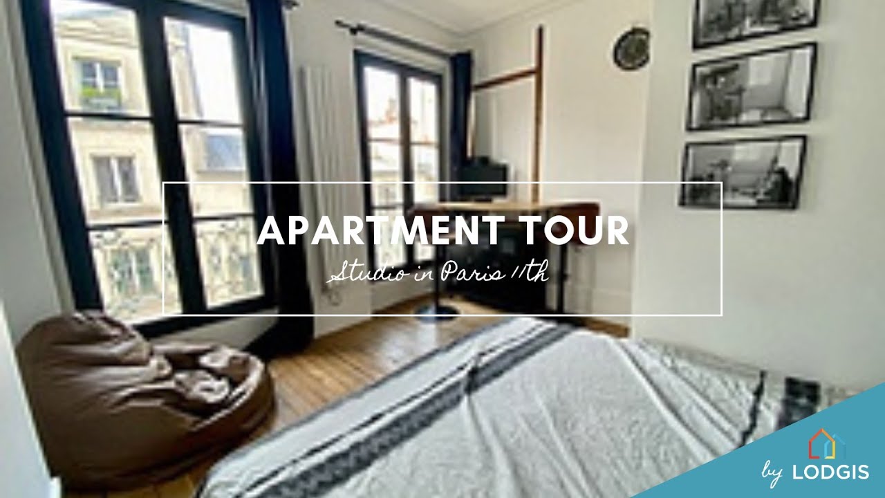 Apartment Tour // Furnished  17m2 in Paris – Ref : 11123406