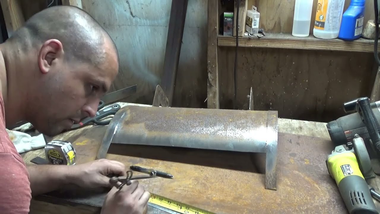 How to build an offset smoker door.