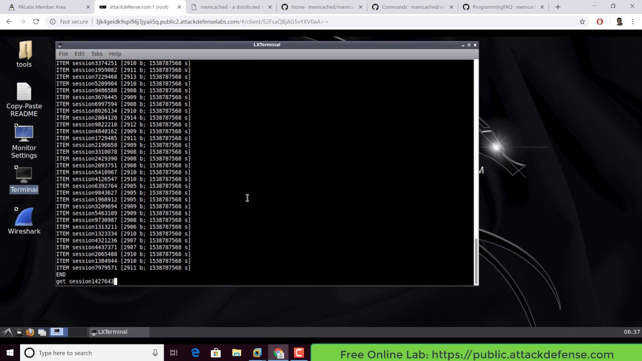 AttackDefense CTF III: Attacking Memcache Servers