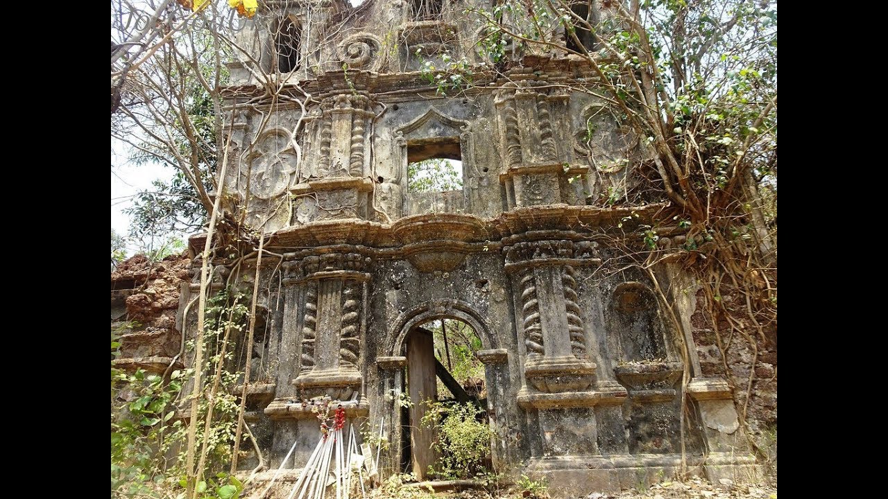 Chimbel church  (1749)  in ruins - pics and video
