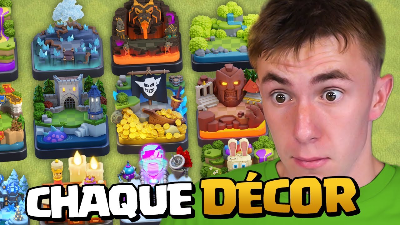 Je Classe tous les Décors de Clash of Clans !
