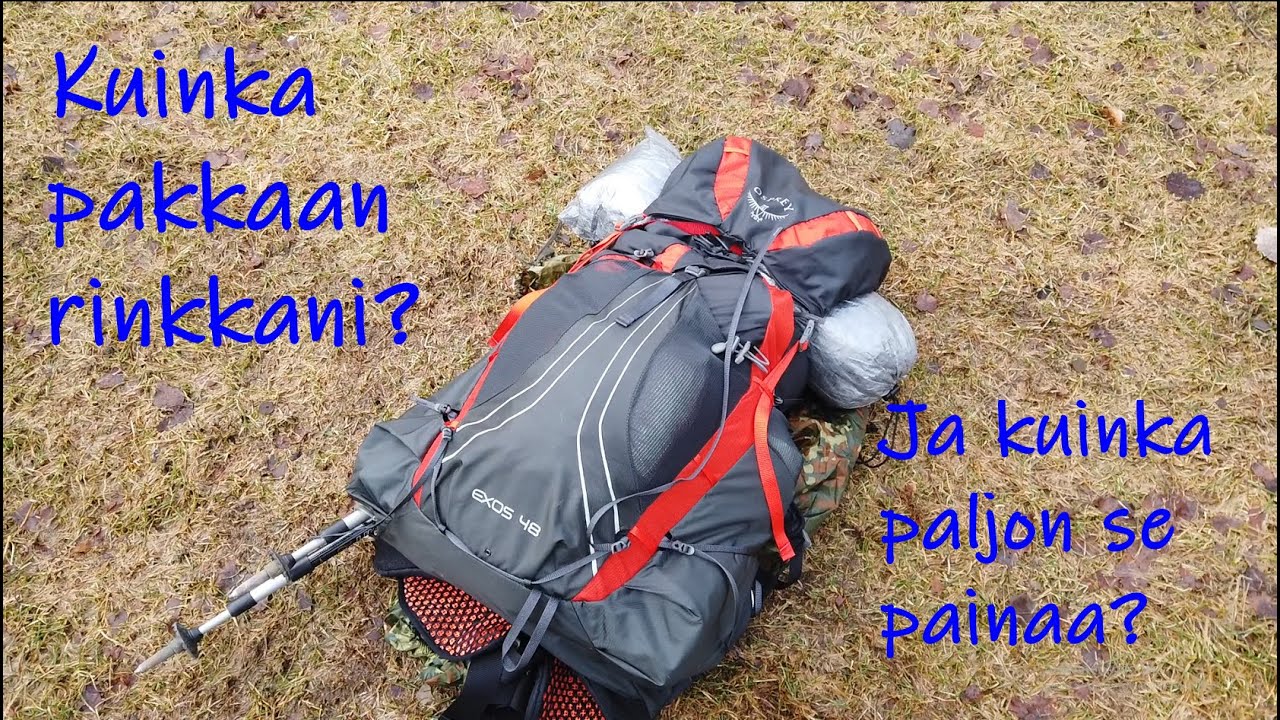 Kevytretkeilijän rinkka - kuinka paljon se painaa ja miten se pakataan? - #cityboys