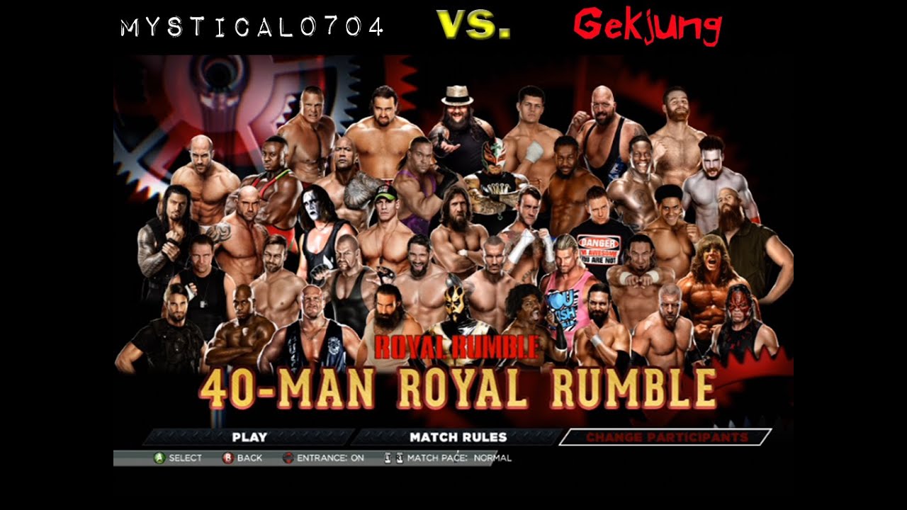 WW2k15 40 man Royal Rumble