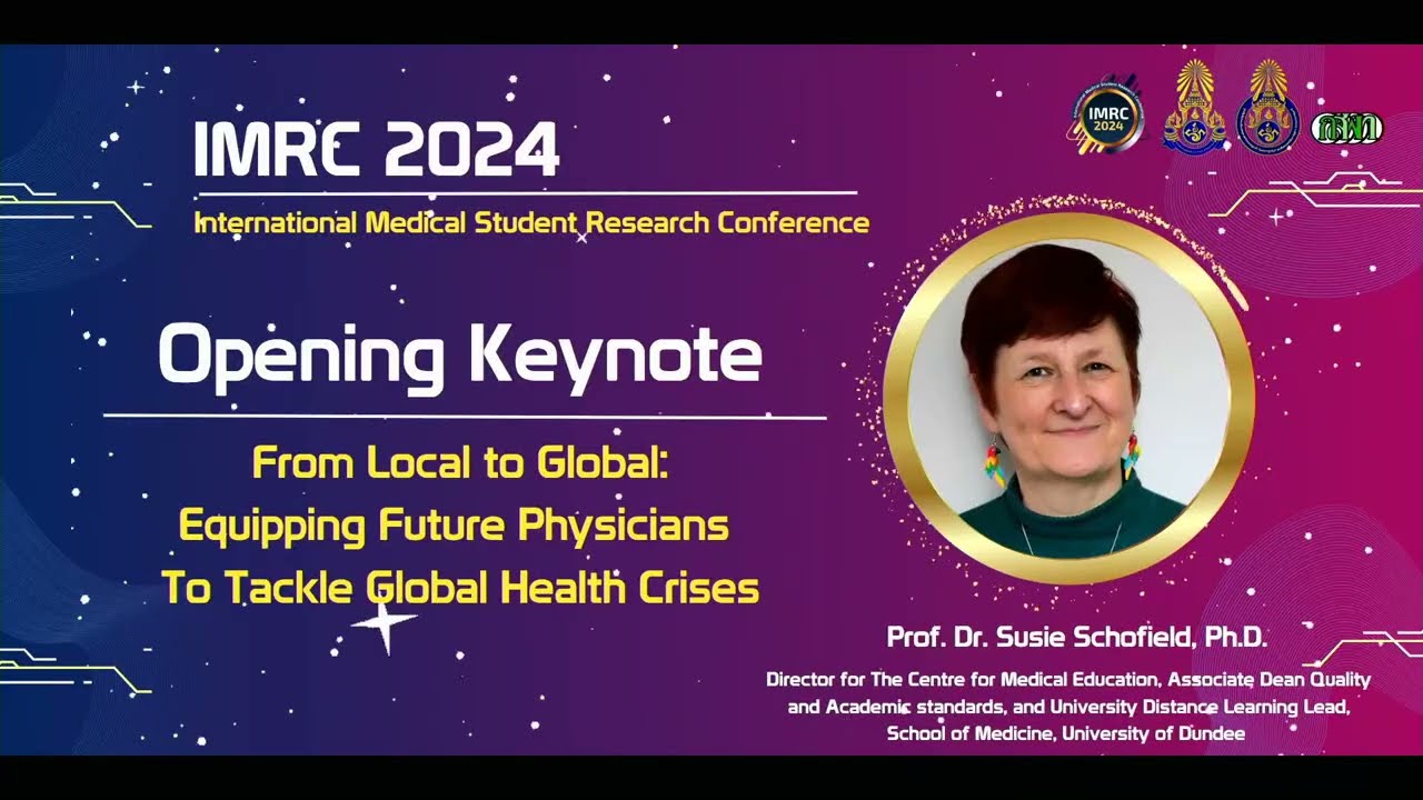 IMRC 2024 : Opening Keynote | Prof. Susie Schofield, PhD.