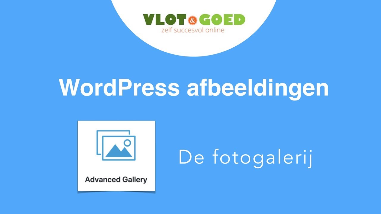 WordPress fotogalerij maken