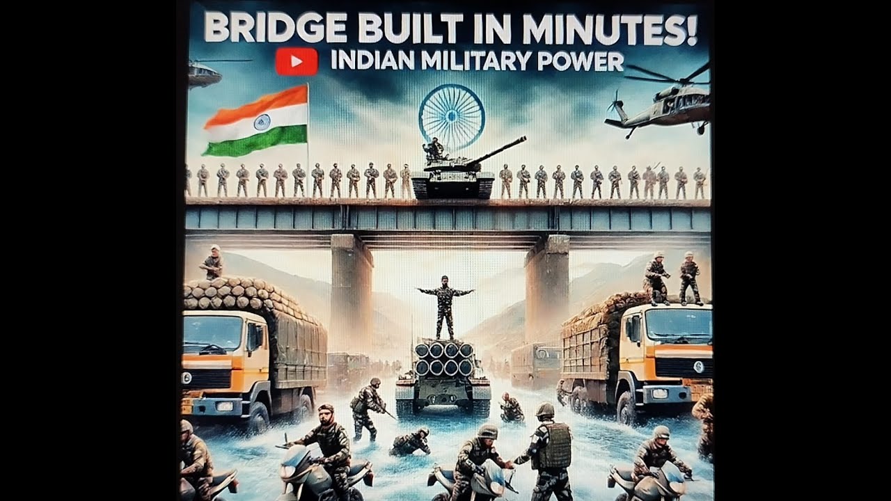 Construction of Bridge in few minutes by Indian Military video two