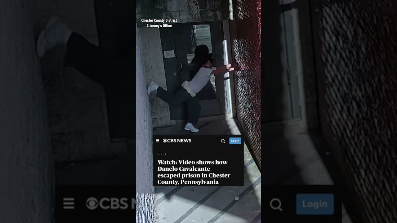 Video shows how convicted killer escaped prison #shorts