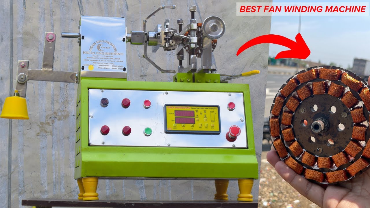 Best Ceiling Fan Winding Machine With Fix Die,  Kisan Engineering KIJ 123  unboxing & Review 2023