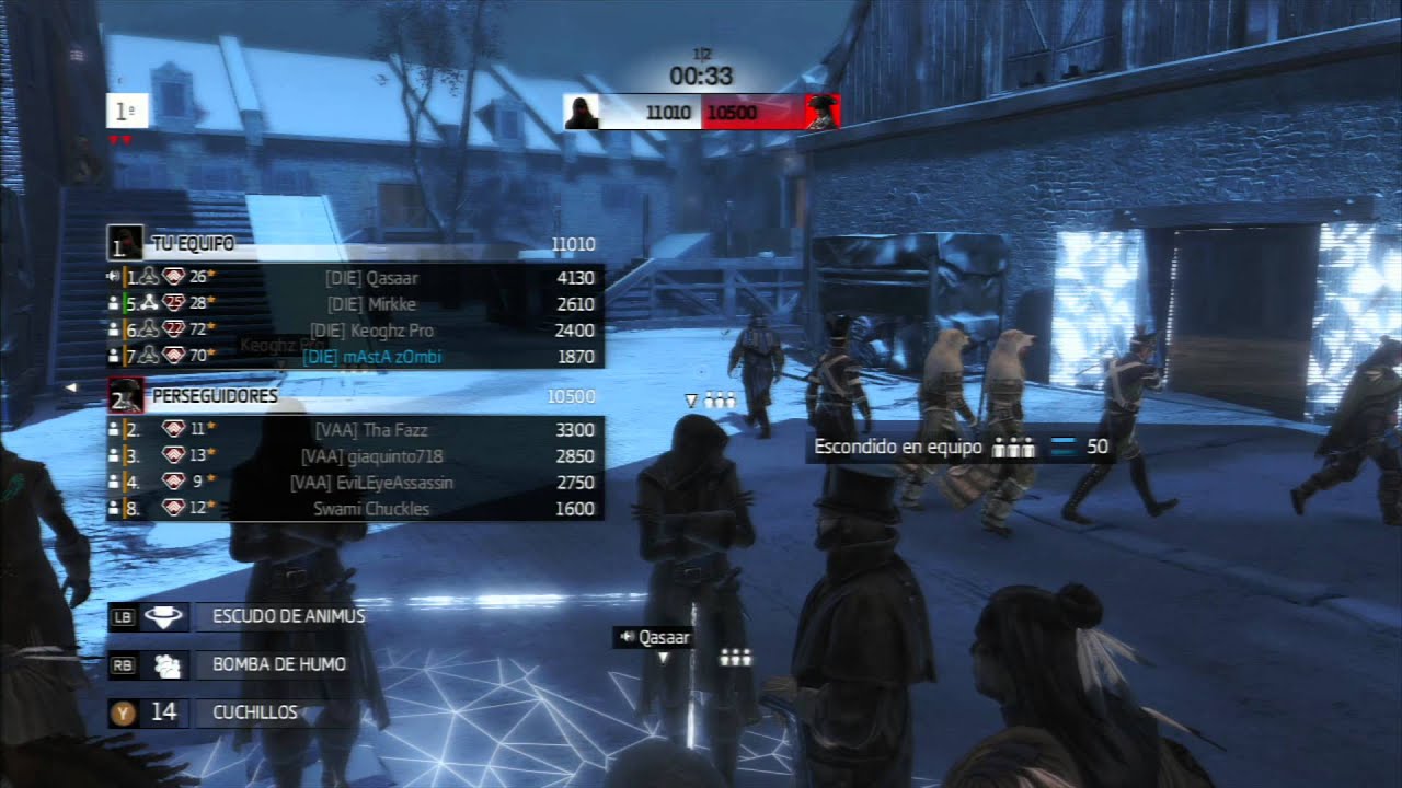 AC3 Manhunt Veterans Seasonal Tournament - Week 2 - DIE vs VAA