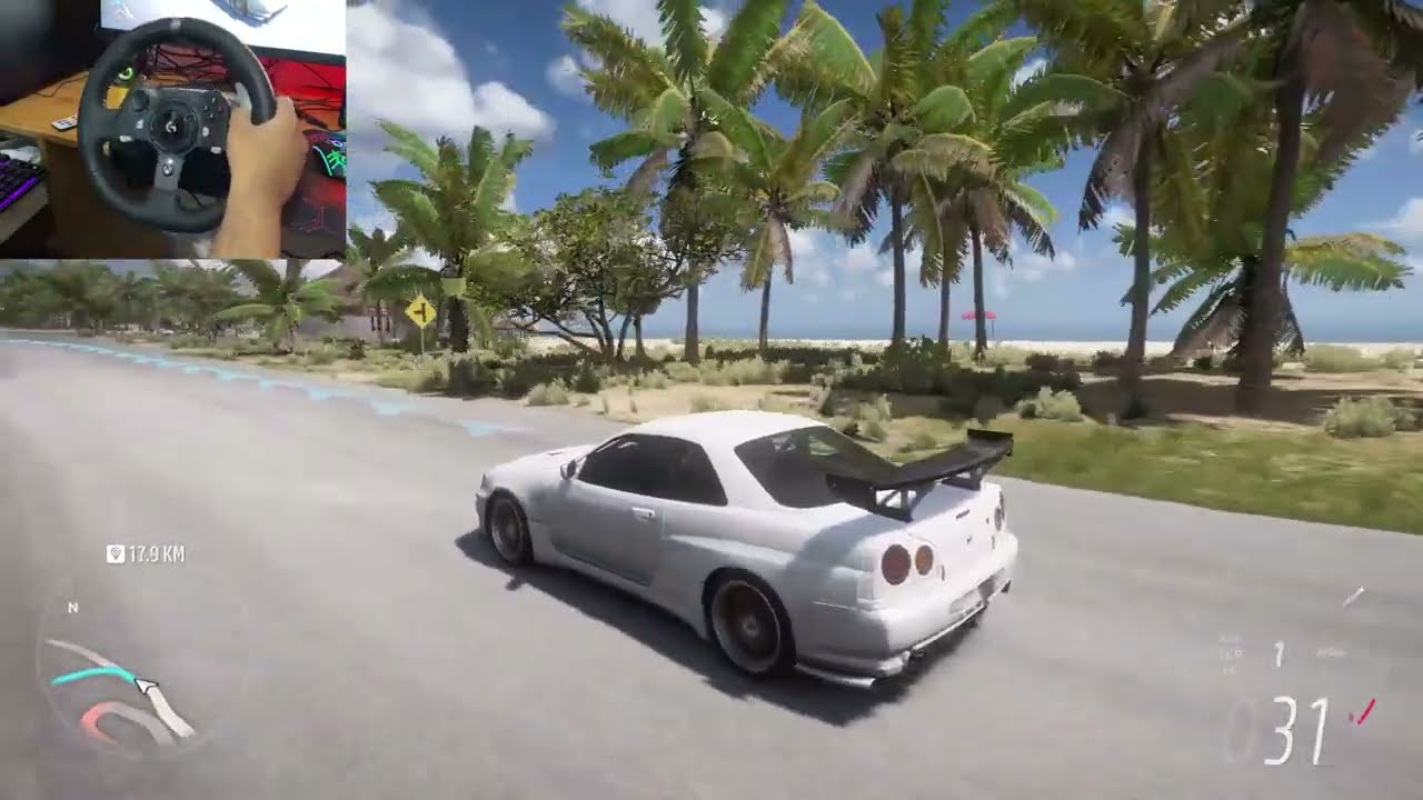 Nissan Skyline GT-R34 - Forza Horizon 5 (Steering Wheel) Gameplay