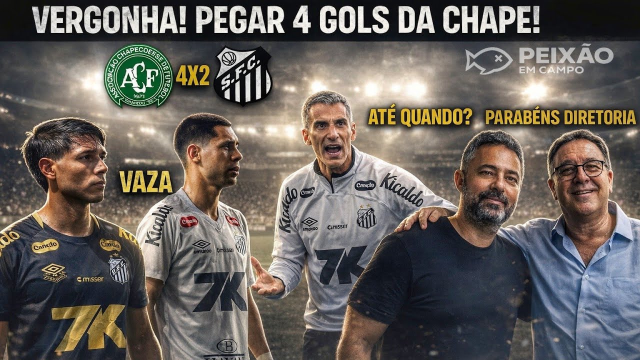 SANTOS HUMILHADO: QUEM É O MAIOR CULPADO DO 4X2 DA CHAPE? 