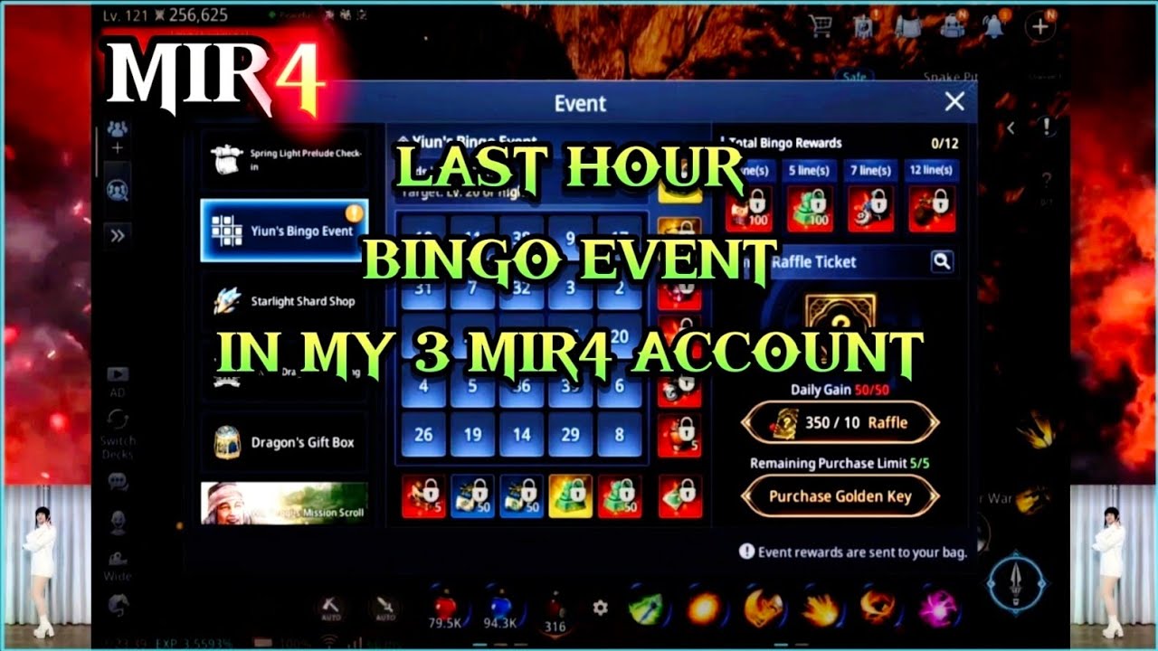 MIR4 . PALDO NA KAYA AKO NGAYON SA BINGO EVENT NI MIR4 🤔🤭 @Knuckles-Plays 