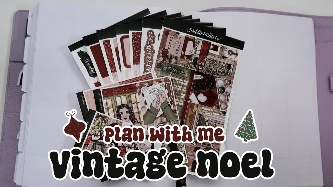 Plan With Me 🎄 Vintage Noel (ScribblePrintsCo)
