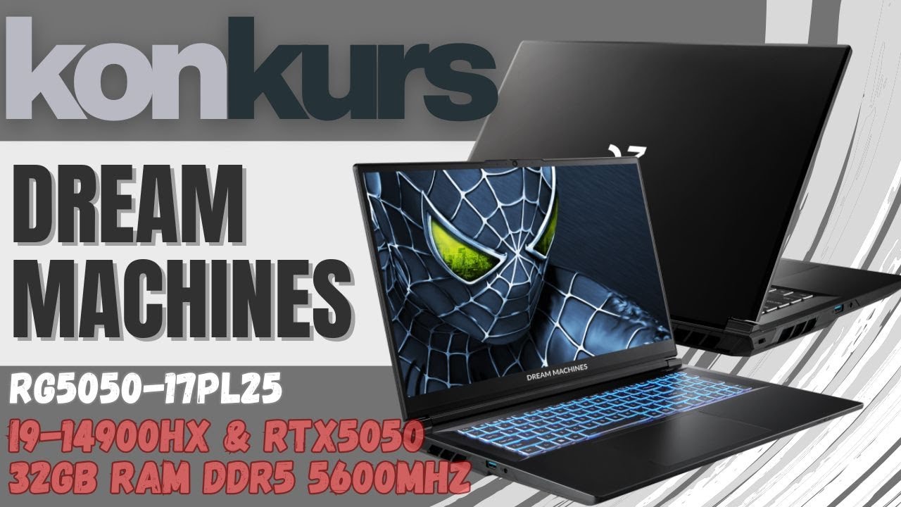 Dream Machines RG5050-17PL25 - laptop nie tylko dla graczy | recenzja + KONKUR S