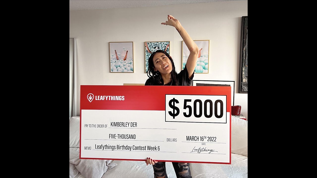 Kimberly from Edmonton Won $5,000 Cash!!