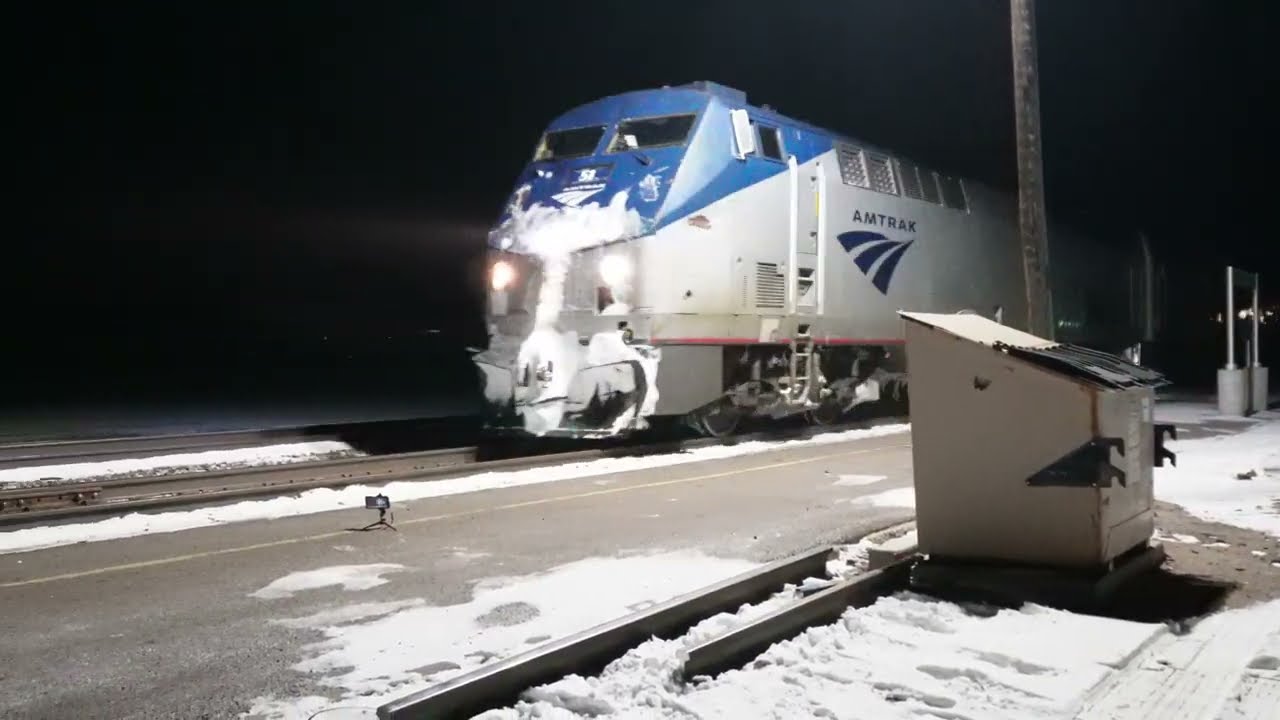 1 17 Frozen California Zephyr #6 Dynamic Brakes go out   Over shoots the platform