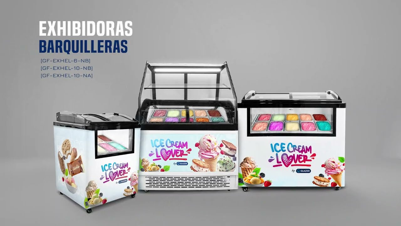 Exhibidoras Barquilleras para tu Helader&iacute;a