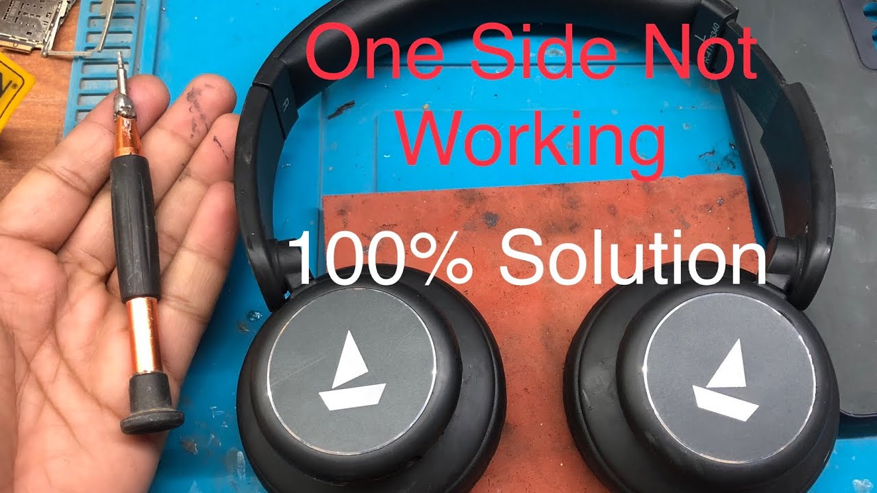 Boat Rockerz 450 One side not working 100% Solution live testing .