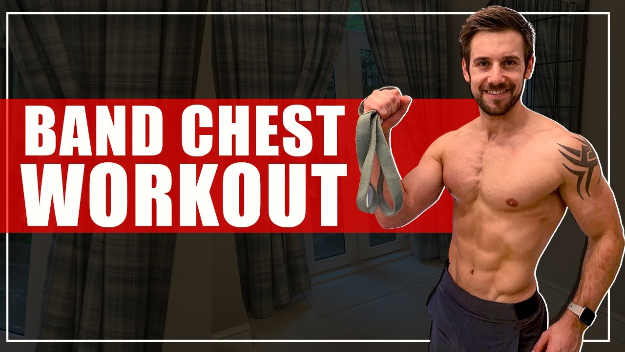 RESISTANCE BAND CHEST WORKOUT! Follow Along with Me at HOME! Big Chest Pump!...