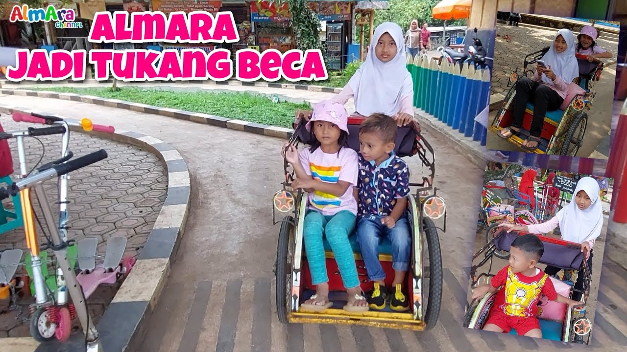 Vlog Almara || Ara Jadi Tukang Becanya 🛺