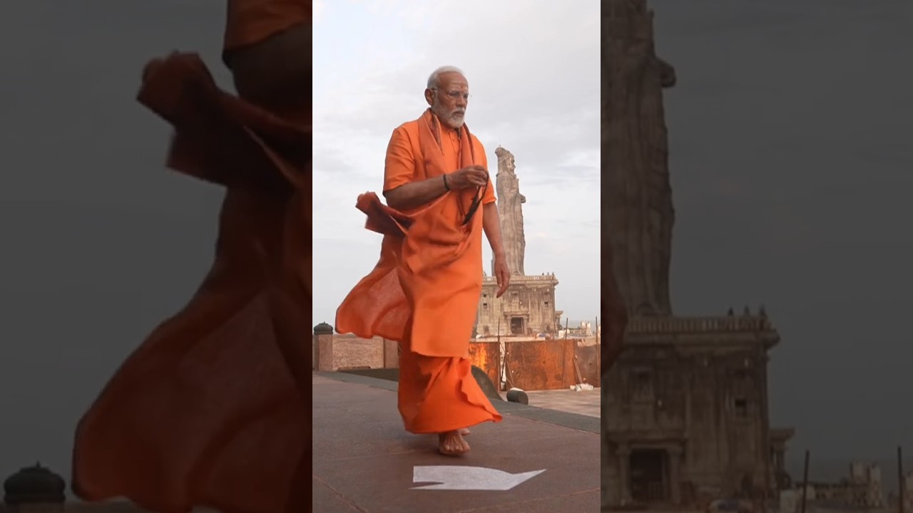 मोदी की साधना | pm modi | kanyakumari | vivekanand | #modi #narendramodi #meditation