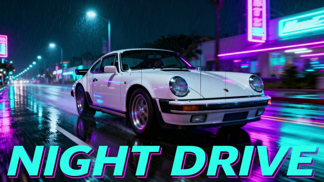 Rain on the Windshield｜Synthwave Female Vocals Night Drive｜Synthpop • Retrowave