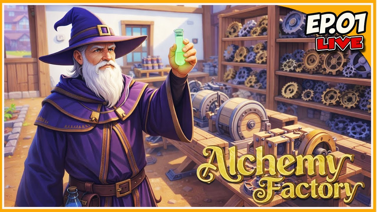 JOCU' MEDIEVAL CU BENZI SI AUTOMATIZARI ESTE AICI | ALCHEMY FACTORY | EP 01 🔴 🅻🅸🆅🅴