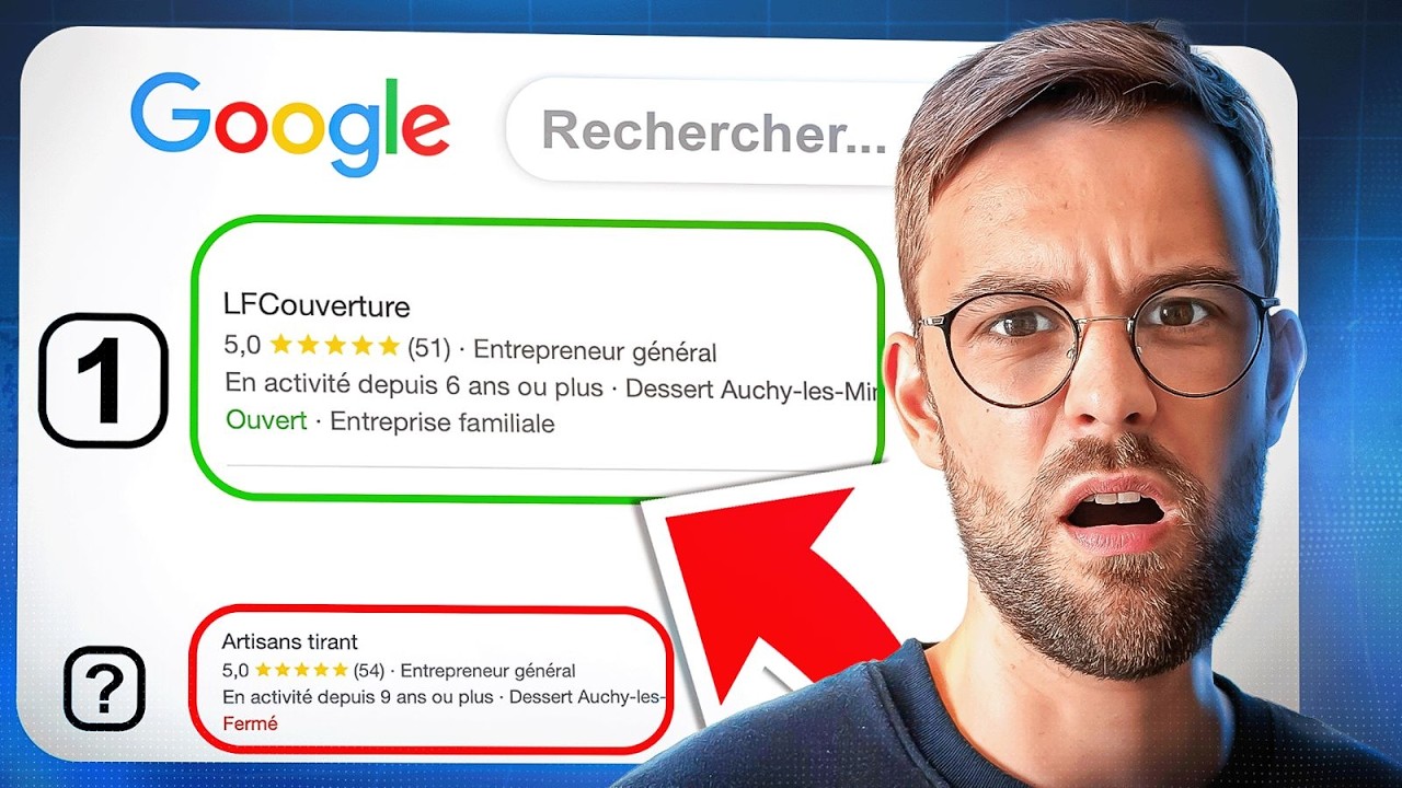Pourquoi des ARTISANS avec moins d'AVIS GOOGLE passent devant toi ?