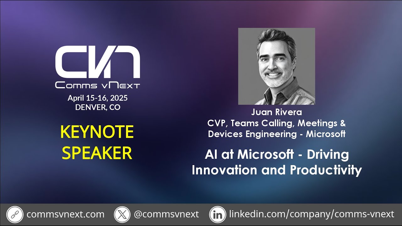 2025 - Juan Rivera - Keynote: AI at Microsoft - Driving Innovation and Productivity