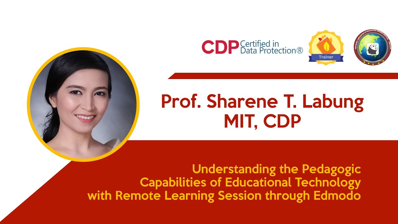 Webinar Talk of Prof. Sharene T. Labung, MIT, CDP