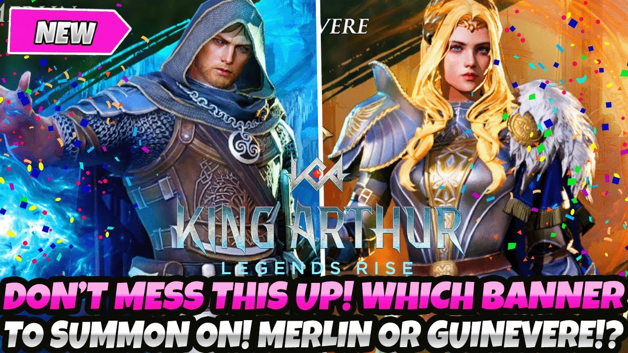 *DON'T MESS THIS UP!* WHICH BANNER SHOULD U SUMMON ON! MERLIN OR GUINEVERE (King Arthur Legends Rise