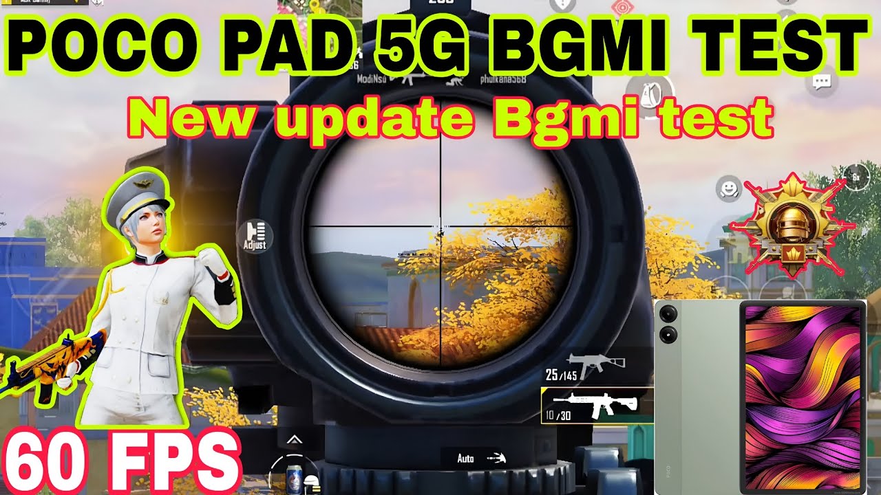 Poco Pad 5G BGMI 4.2 Update Test: 60 FPS Smooth + Extreme Performance! 🔥