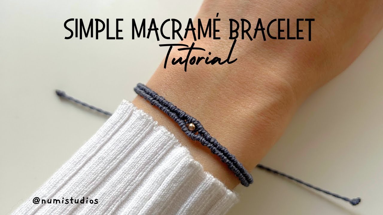 How to Make Bracelet at Home | Simple and Easy Macramé Bracelet