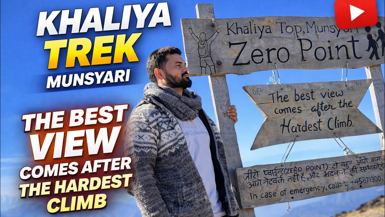Khaliya Top Trek Munsyari | Complete Trek Vlog | Best Himalayan Short Trek | #khaliyatop #zeropoint 