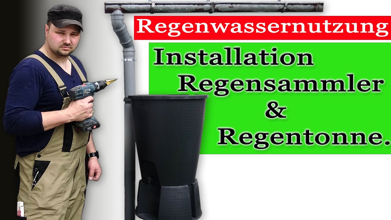 Regensammler - Regenwassertank Wasserfass anschließen von M1Molter