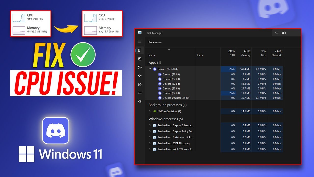 How to Fix Discord High CPU Usage on PC | Lower CPU Usage in Discord