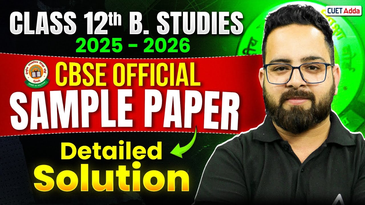 CBSE Class 12 Business Studies Sample Paper 2025-26 with Detailed Solutions