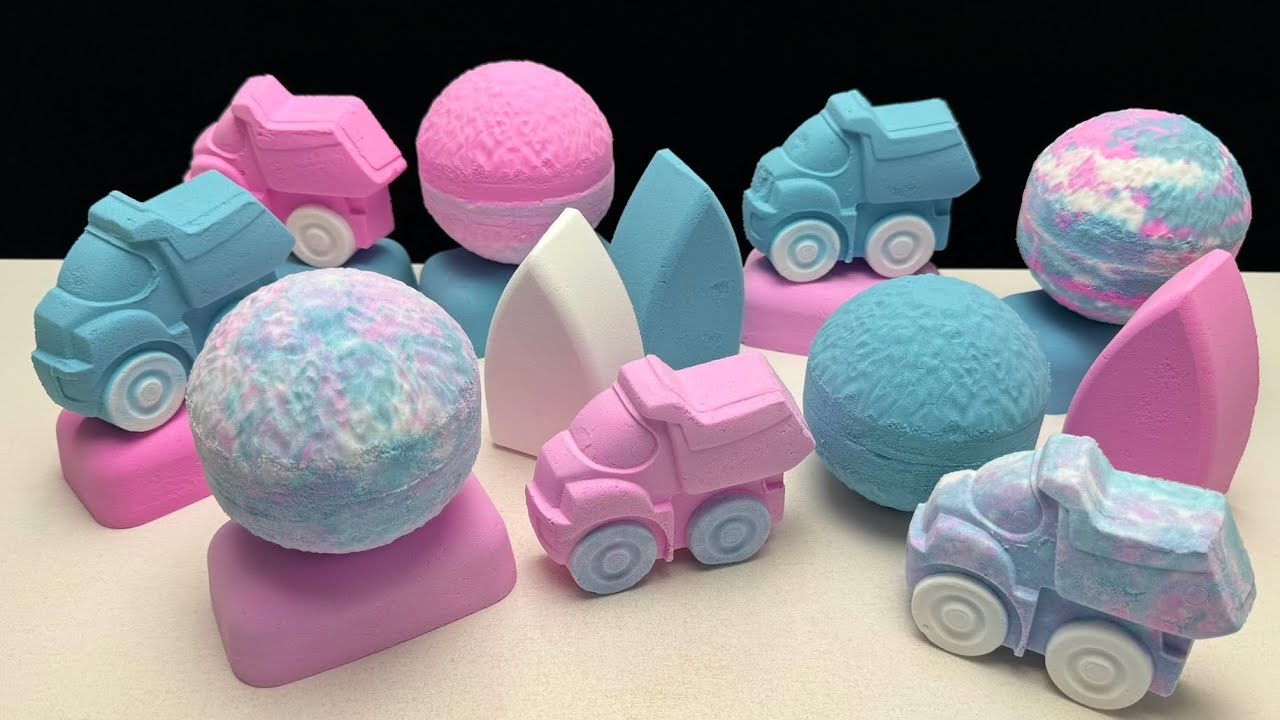 ASMR baking soda | Crunchy cars 🚗 🚙