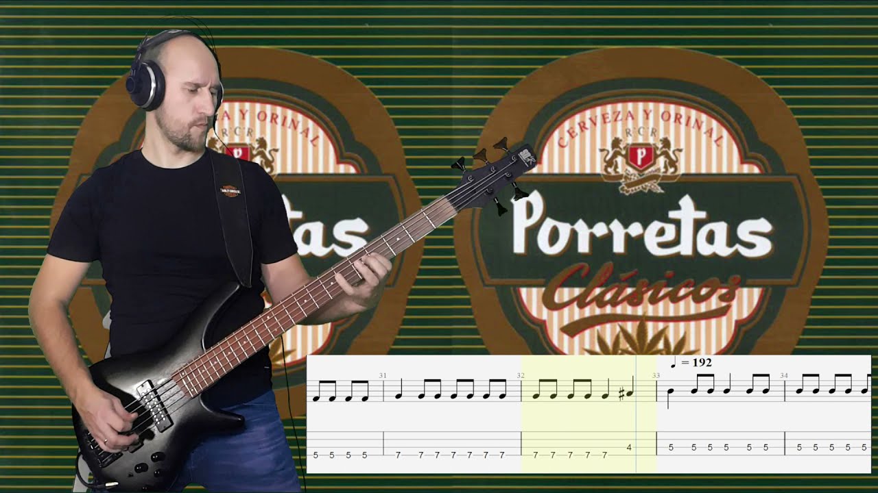Porretas Bass Cover (+ Tab): Destrozando 