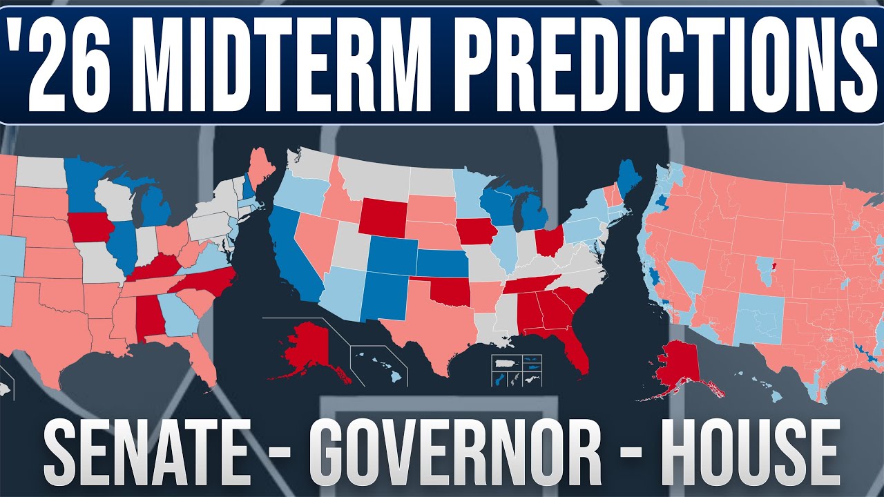 2026 Midterm Elections Predictions for Senate, Governor, House after the 2025 Elections Full Video!