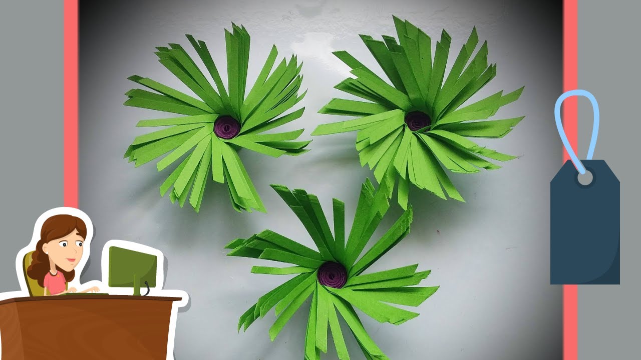 quilling flower Cross fringed flower - quilling flowers, diy paper fringed flowers