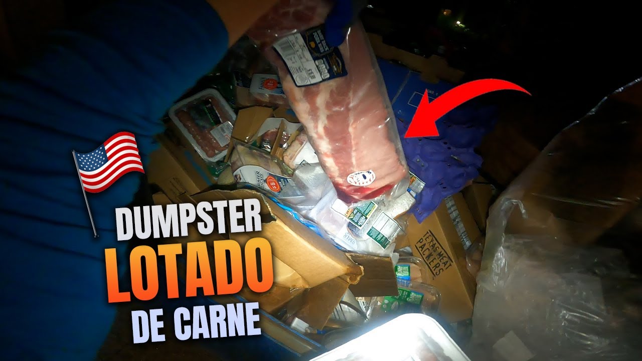 😱 NUNCA VI TANTA CARNE JOGADA NO LIXO DO SUPERMERCADO!