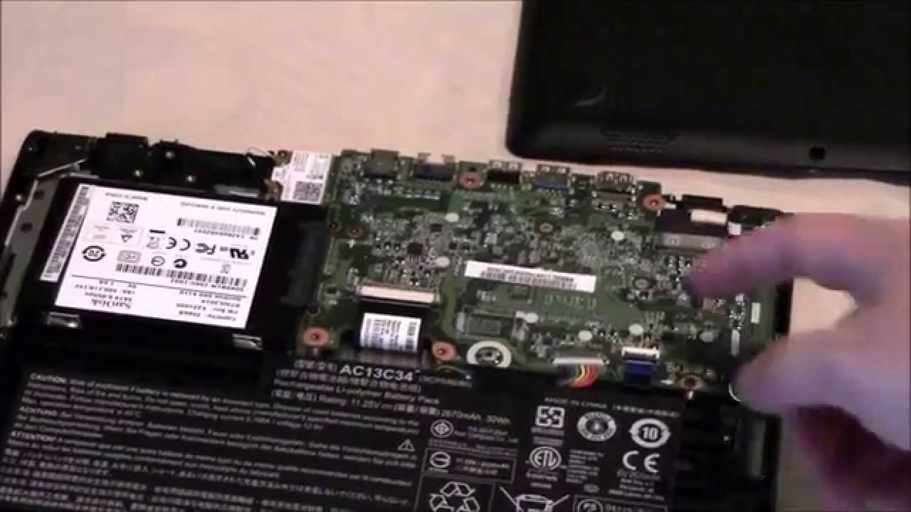 Acer E11 ES1-111M-P2YU Overview and Disassembly