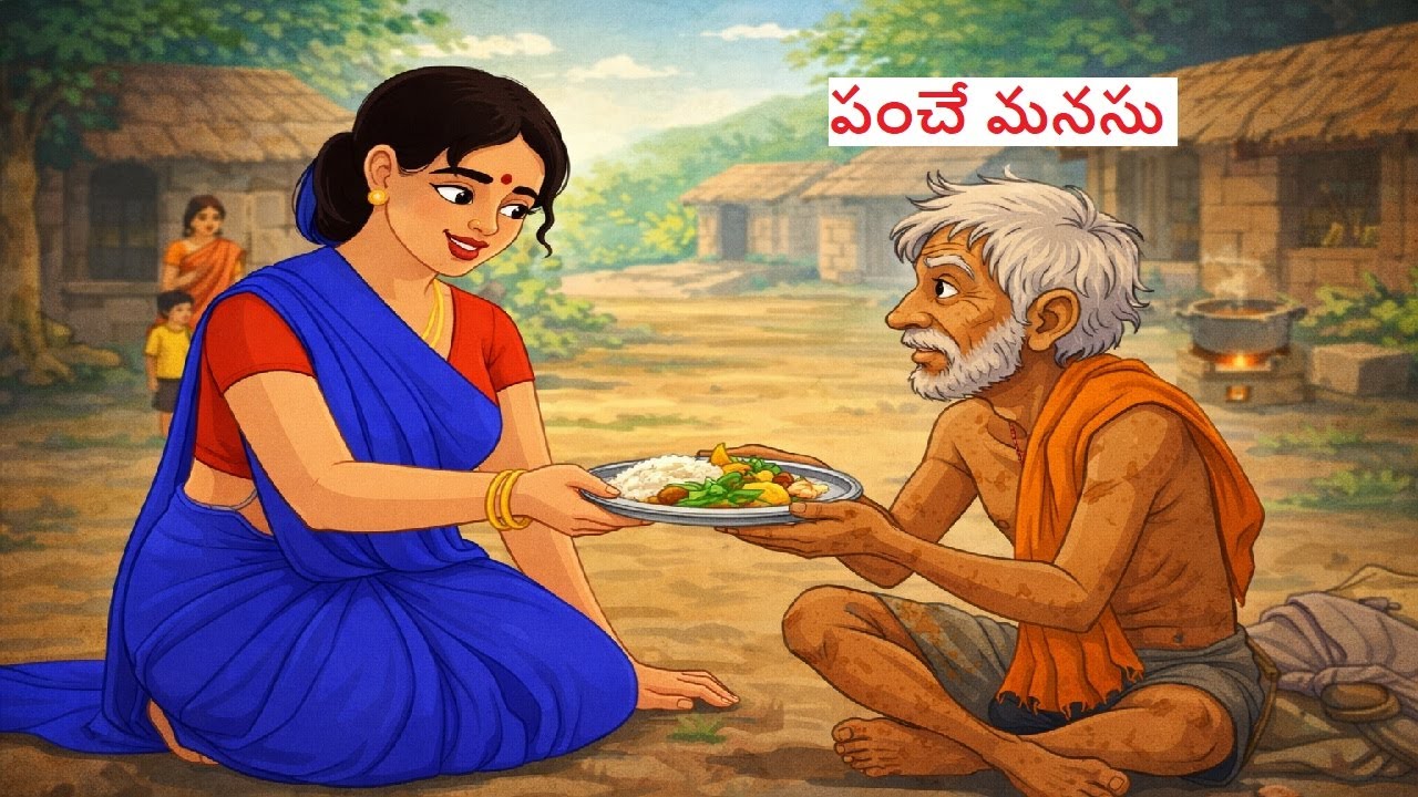 పంచే మనసు - FULL STORY - తెలుగు కథలు – తెలుగు నీతి కథలు  – 19