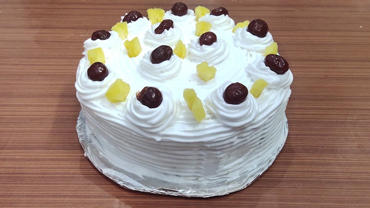 Pineapple Cake | Eggless Cake Recipe | Homemade Pineapple Cake Eggless & Without Oven