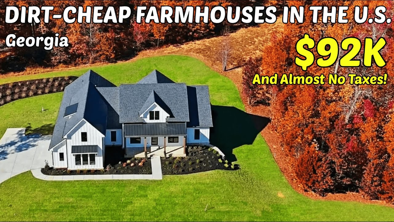 DIRT CHEAP Georgia Farmhouses For SALE Right Now - Real Estate Goldmines!