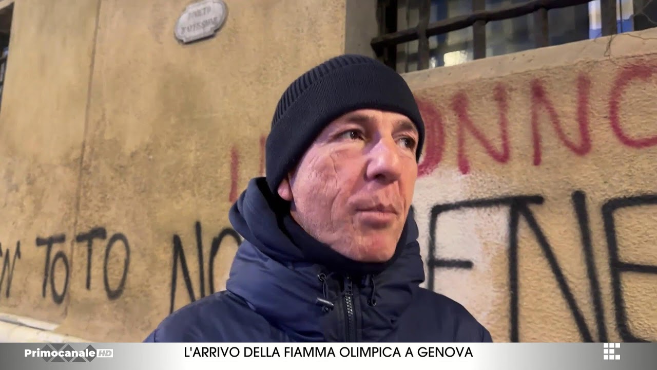 L'arrivo della fiamma olimpica a Genova del 09.01.26