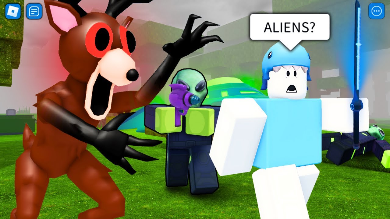 ROBLOX 99 Nights in the Forest 👽 СМЕШНЫЕ МОМЕНТЫ (ИНОПЛАНЕТЯНЕ)