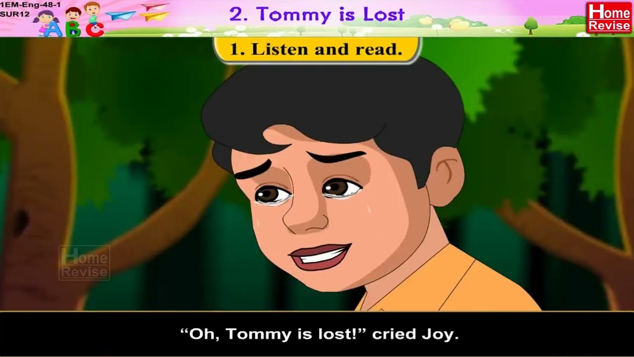 Tommy is lost | Class 1 |  English | English Medium | Maharashtra Board | Home Revise